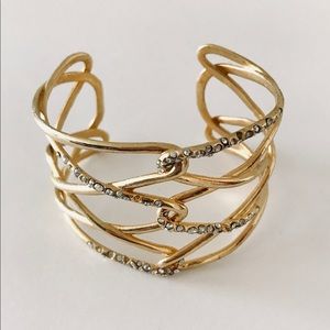 Glittering Alexis Bittar cuff bracelet